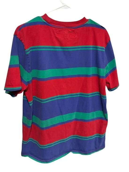 90s VTG GUESS Striped Logo Tee - Picture 2 of 3